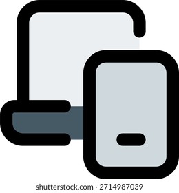 Responsive vector icon in modern style, adaptive device layout and modern technology design illustration. Filled Icon