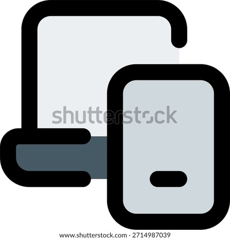 Responsive vector icon in modern style, adaptive device layout and modern technology design illustration. Filled Icon