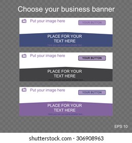 responsive web banner for business or non-profit organization