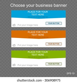 responsive web banner for business or non-profit organization
