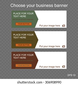 responsive web banner for business or non-profit organization