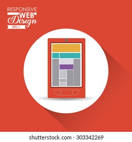 Responsive Web Design digital design, vector illustration eps 10 