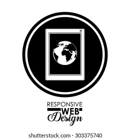 Responsive Web Design digital design, vector illustration eps 10 