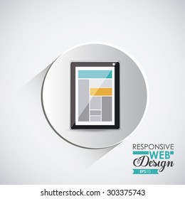 Responsive Web Design digital design, vector illustration eps 10 