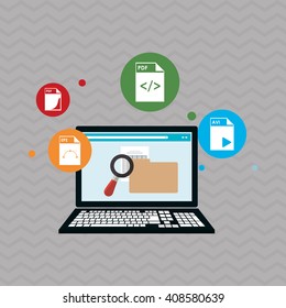 responsive web design, editable vector