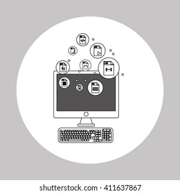 responsive web design, editable vector