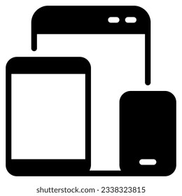 Responsive Web Design Icon can be used for web, mobile app, infographic, etc
