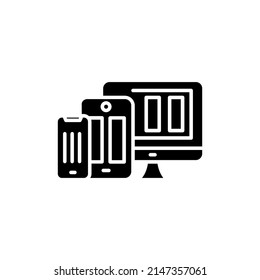 Responsive Web Design icon in vector. logotype