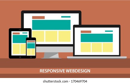 responsive web design illustrarion 