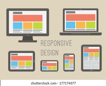 Responsive Web Design Illustration.