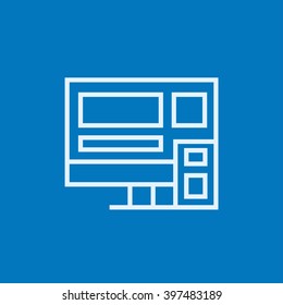 Responsive web design line icon.
