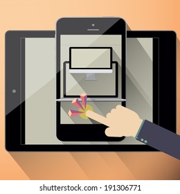 Responsive web design on different devices