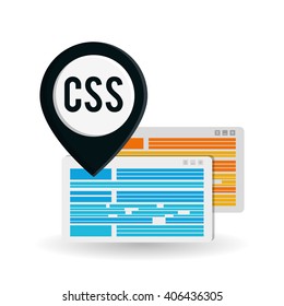 responsive web design over white background, vector illustration
