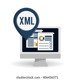 responsive web design over white background, vector illustration
