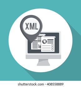 responsive web design over white background, vector illustration