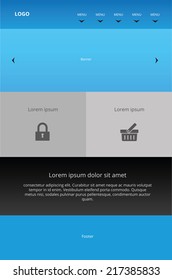 Responsive web design sites with different elements