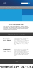 Responsive web design sites with different elements