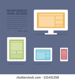 Responsive Web Design, vector