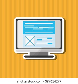 Responsive web design, Vector illustration
