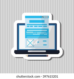Responsive web design, Vector illustration