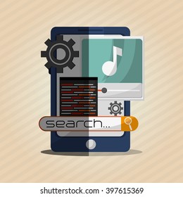 Responsive web design, Vector illustration