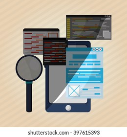 Responsive web design, Vector illustration