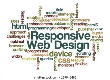 Responsive Web Design Word Cloud