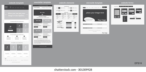responsive web elements for business or non-profit organization