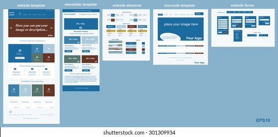 responsive web elements for business or non-profit organization