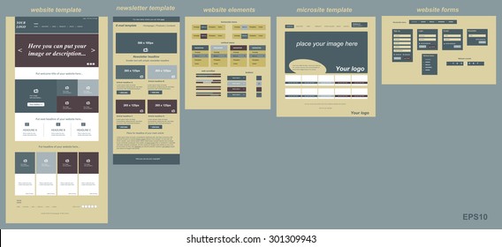 responsive web elements for business or non-profit organization