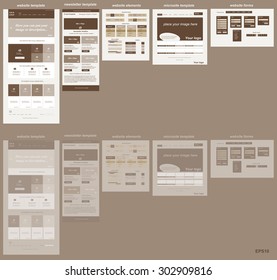responsive web elements for business or non-profit organization