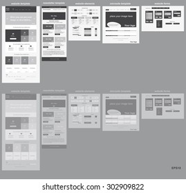 responsive web elements for business or non-profit organization