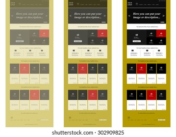 responsive web elements for business or non-profit organization
