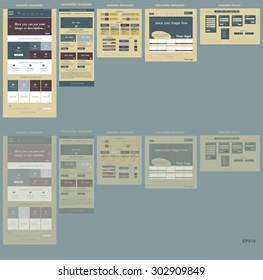 responsive web elements for business or non-profit organization