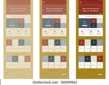responsive web elements for business or non-profit organization