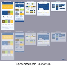 responsive web elements for business or non-profit organization