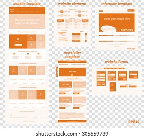 responsive web elements for business or non-profit organization