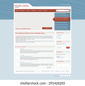 responsive web layout business template