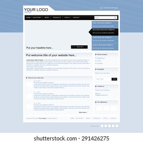 responsive web layout business template