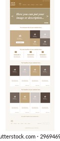 responsive web layout template for business or non-profit organization