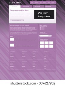 responsive web layout template for business or non-profit organization