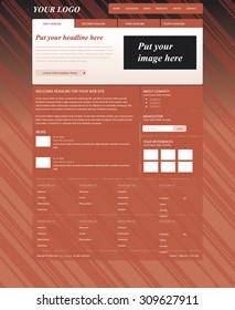 responsive web layout template for business or non-profit organization