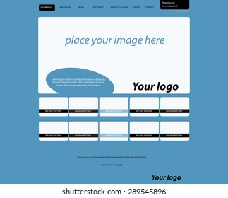 responsive web layout template for fashion