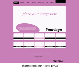 responsive web layout template for fashion
