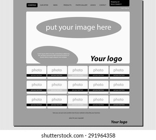 responsive web layout template for fashion