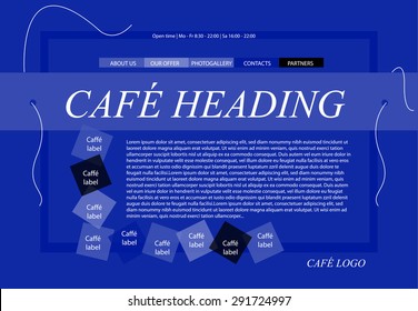 responsive web layout template for restaurant