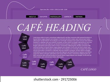 responsive web layout template for restaurant