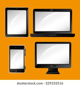 Responsive web and technology design, vector illustration eps10. Responsive web and technology design, vector illustration eps10.