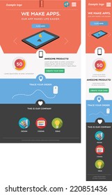 Responsive web template
