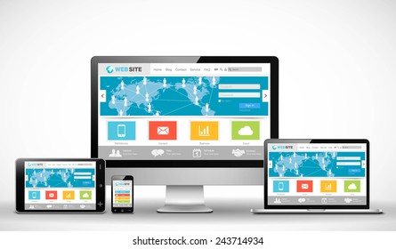 Responsive web template